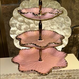 MCM 1950’s California Pottery 3-Tiered serving dish/tray